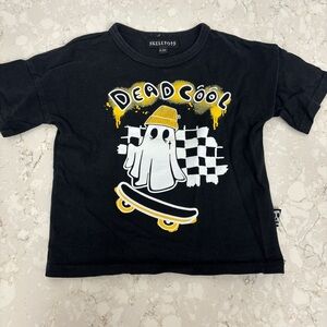 Black Ghost Graphic Tee for Kids